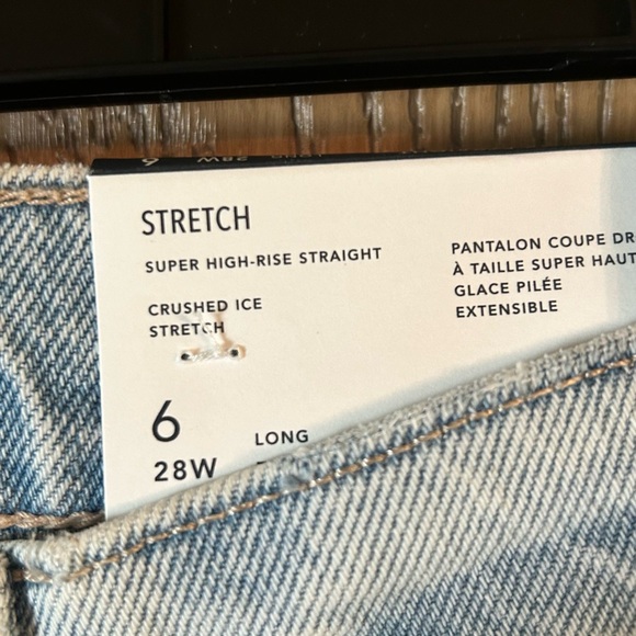 American Eagle Straight Leg Jeans 6 XLong - Picture 2 of 5
